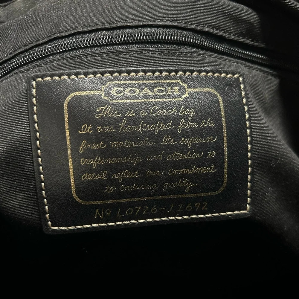 Coach Black & Gray Signature CC Tote Bag - Picture 3 of 12